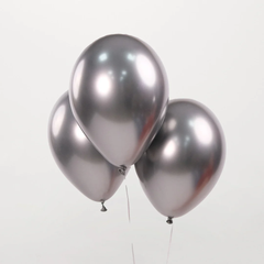 Petal Pop 3-Piece Birthday Balloon Bouque Sliver