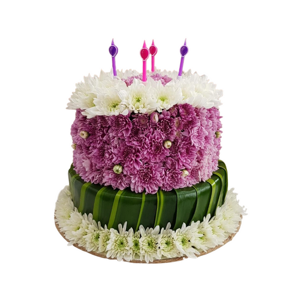 Birthday Cake Flowers-UAE